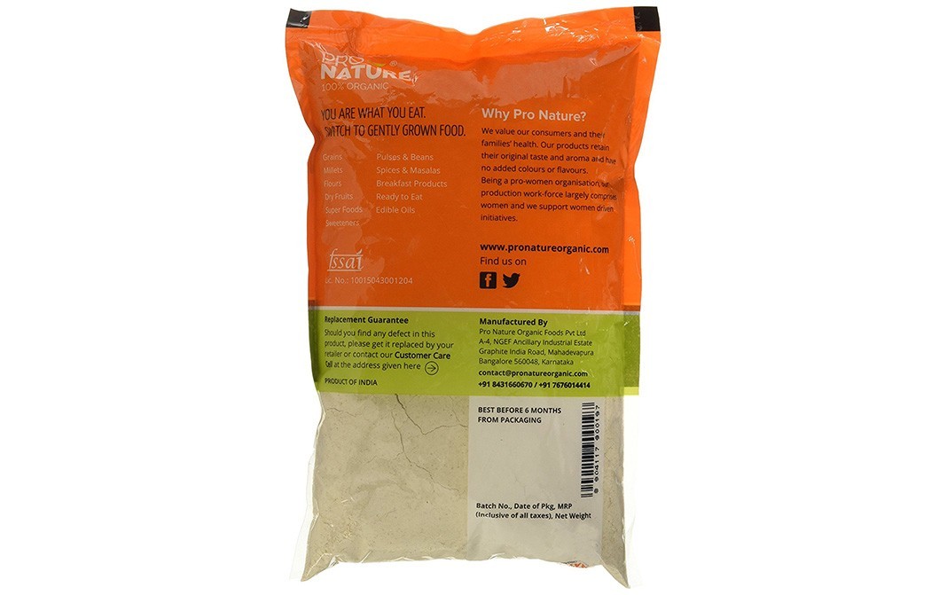 Pro Nature Organic Jowar Flour    Pack  500 grams